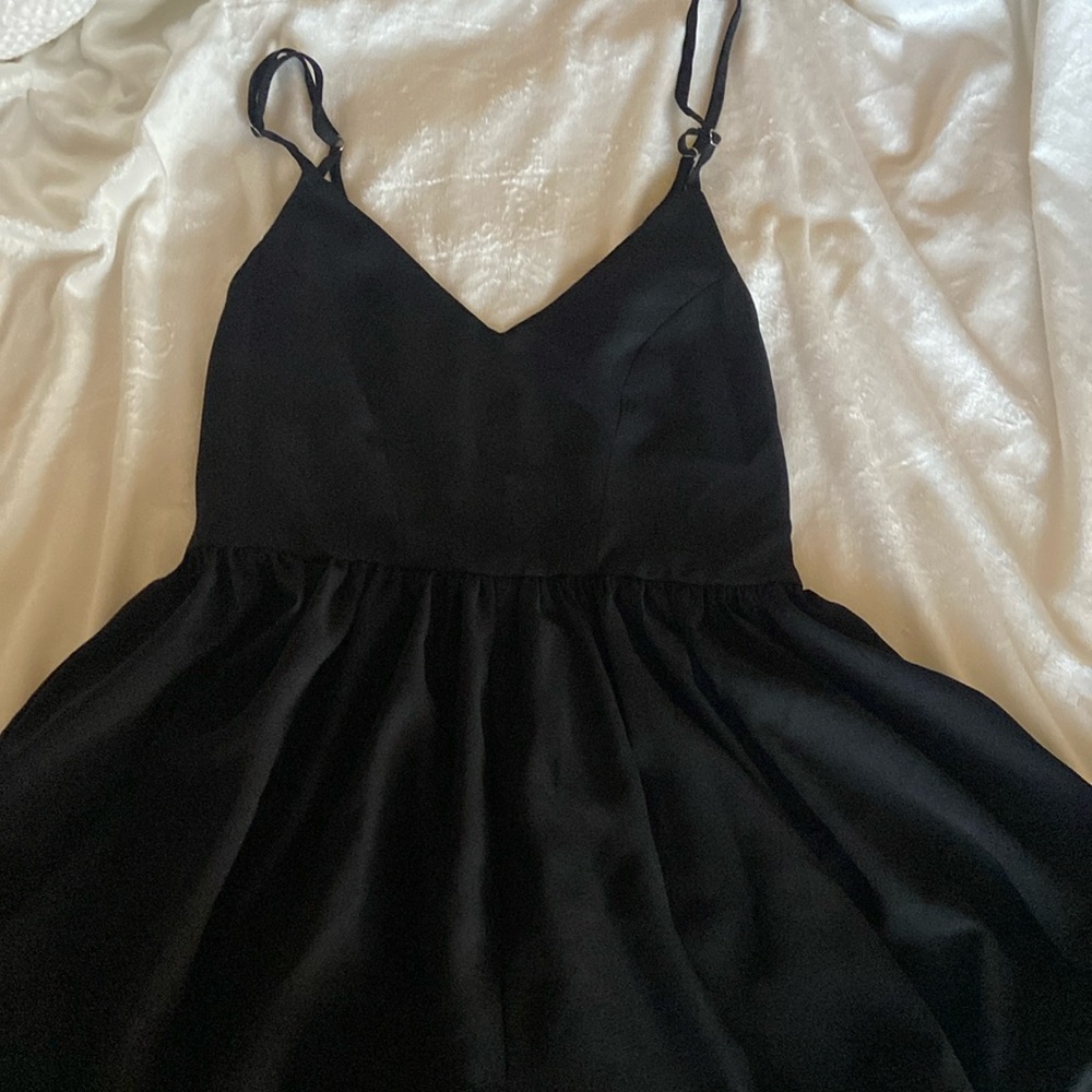 Black shorts romper